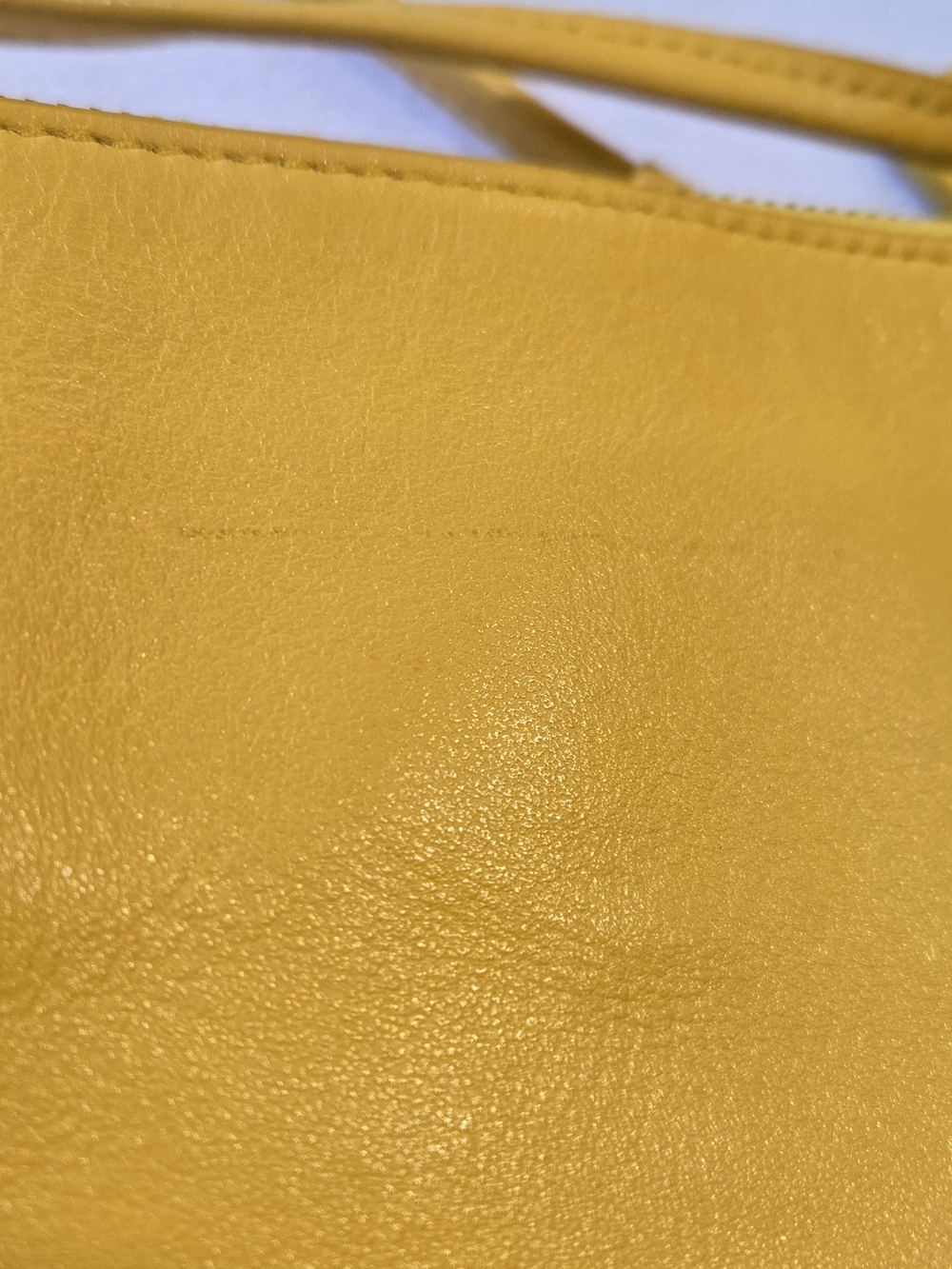 Coach Yellow Leather Wristlet Clutch with Logo Tag - Picture 11 of 13